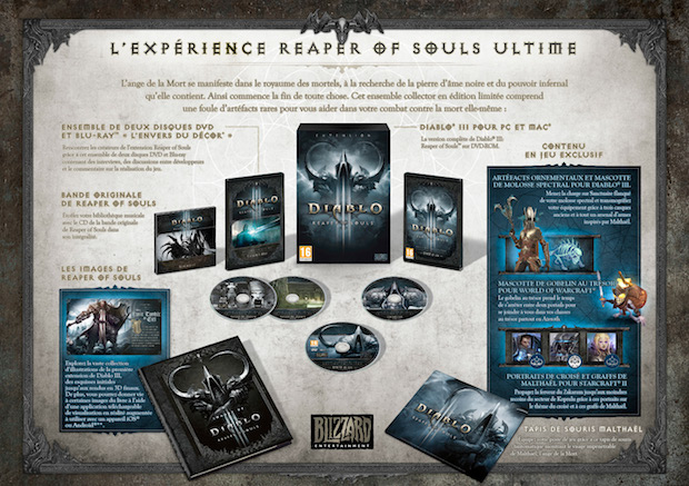 Diablo 3 reaper of souls collector contenu