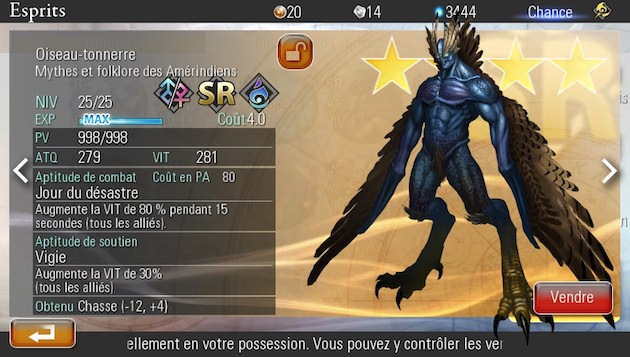 Destiny Of Spirits EU Oiseau Tonnere