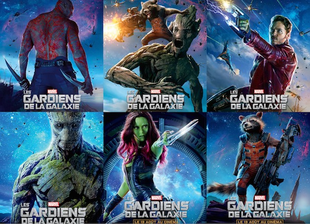 Guardians of the galaxy Affiches personnages