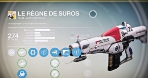 Destiny arme exotique Suros