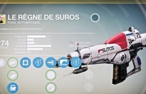 Destiny arme exotique Suros