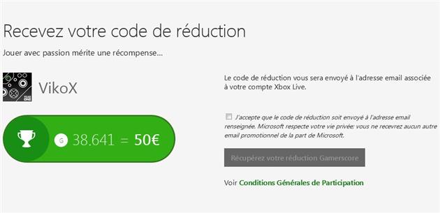 Xbox One Amazon reduction gamerscore