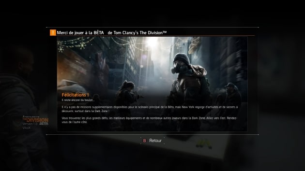 Avis impressions The Division Beta