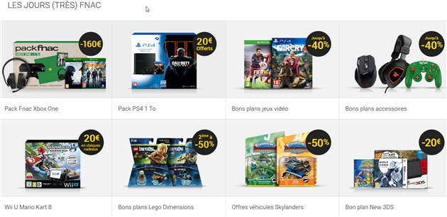 Fnac Promotions Bon Plan jeux Video