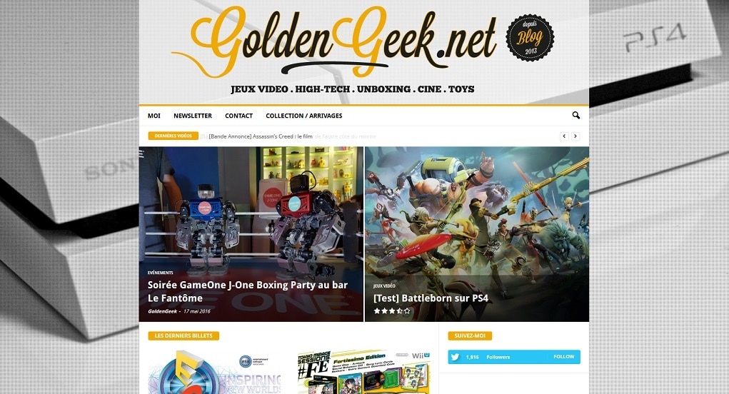 Blog nouvelle version goldengeek v2
