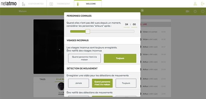 Avis Camera Netatmo surveillance maison reconnaissance faciale
