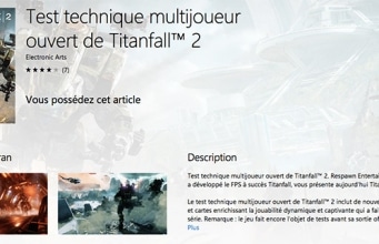 Beta test technique Titanfall 2 PS4 Xbox One