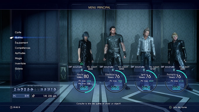 Avis Final Fantasy XV Test