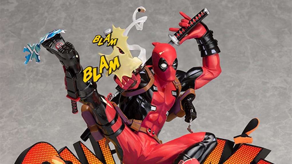 Figurine Deadpool Breaking the Fourth Wall