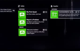 Xbox One Insider Mise a jour