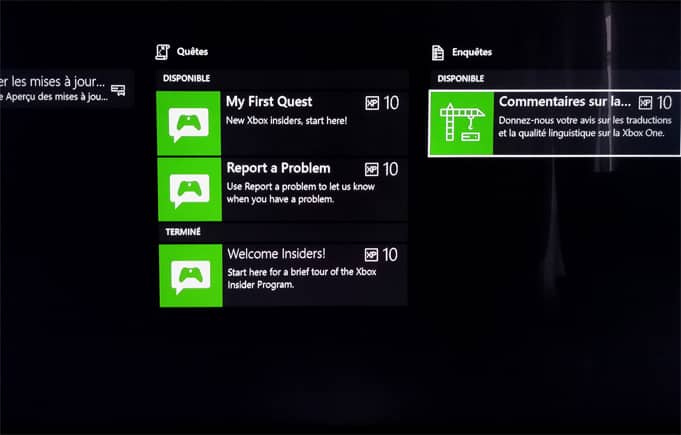 Problème Mise à Jour Xbox One Xbox Insider : comment tester les nouvelles mises à jour Xbox One