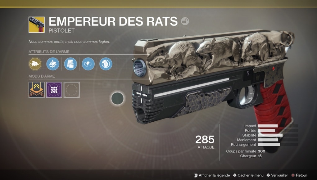 Empereur des rats exotique destiny 2