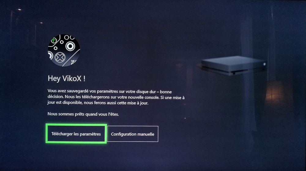 Transfert jeux Xbox One X