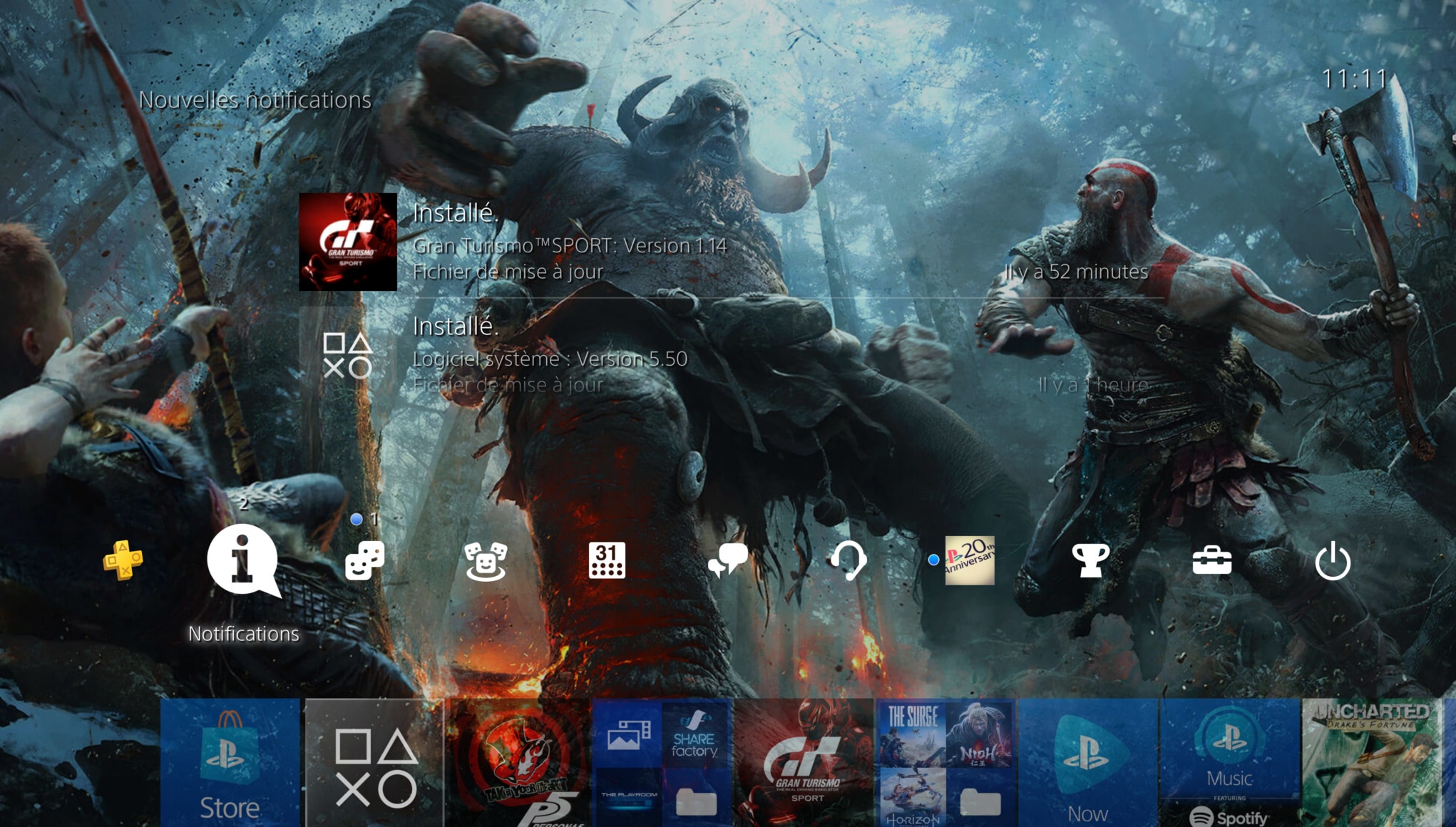 как поменять фон на пс 4