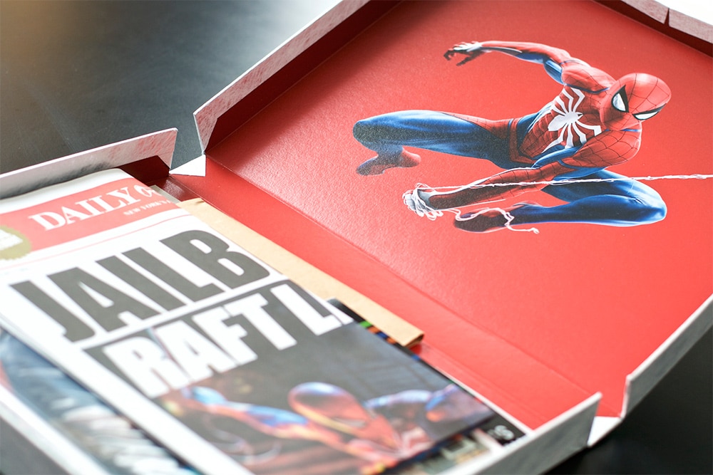 Unboxing Press Kit Spider-Man PS4