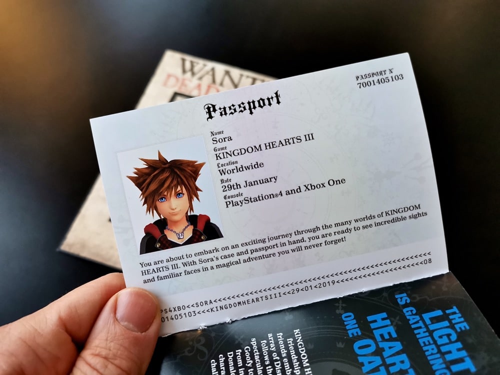 Unboxing Press Kit Kingdom Hearts 3