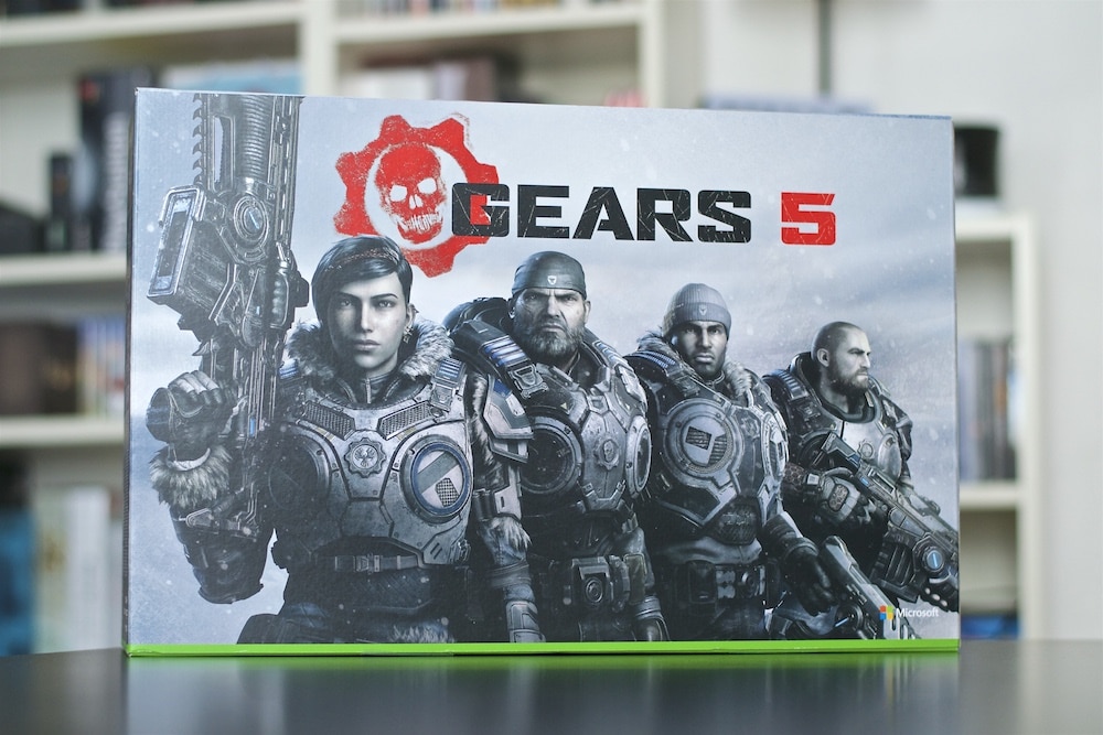 Unboxing Console Xbox One X gears 5 collector