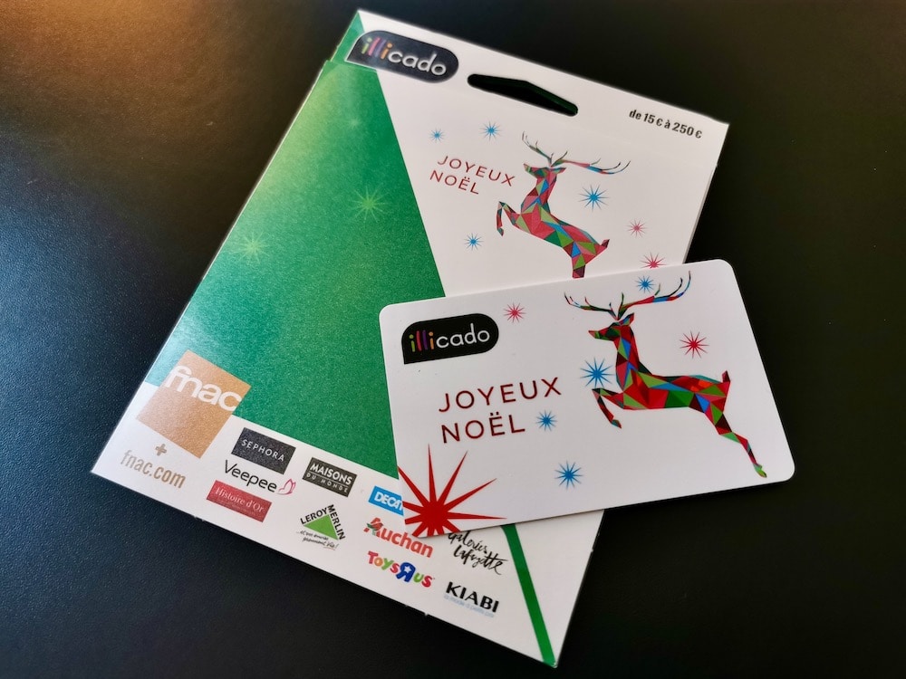 Cadeaux Noel 2019 cheque cadeau