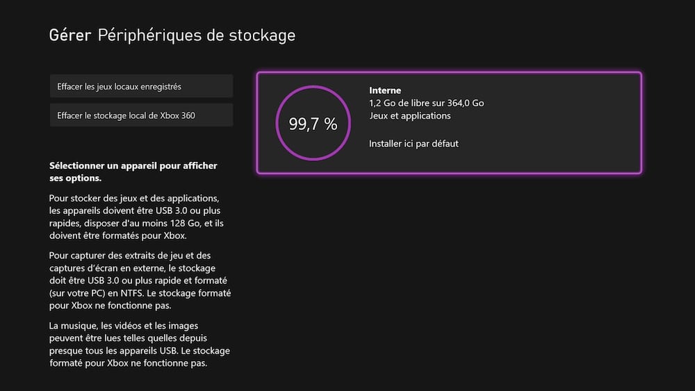 Xbox Series S SSD : les 364 Go d'espace sont-ils suffisants ?