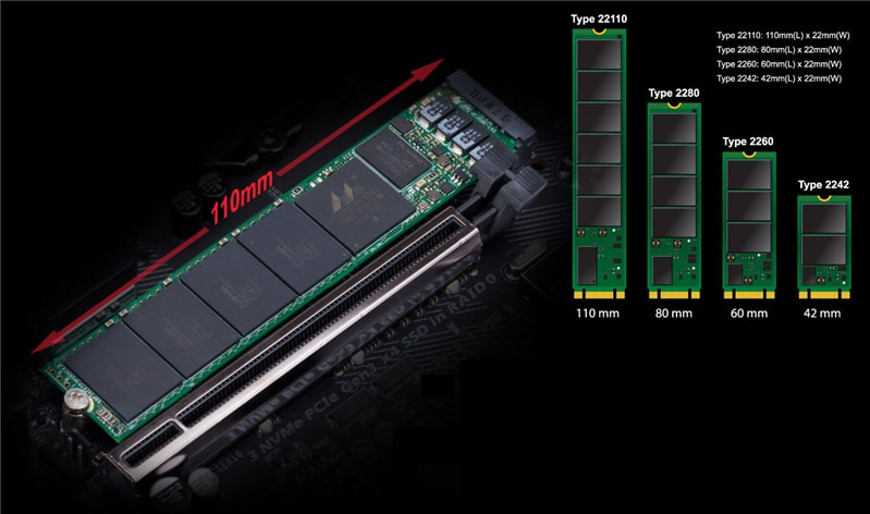 SSD NVME M.2 format