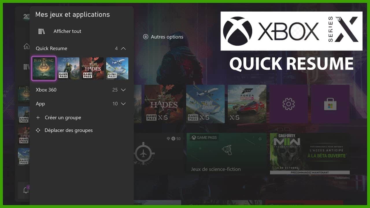 Vidéo Xbox Quick Resume toujours la meilleure fonctionnalité NextGen