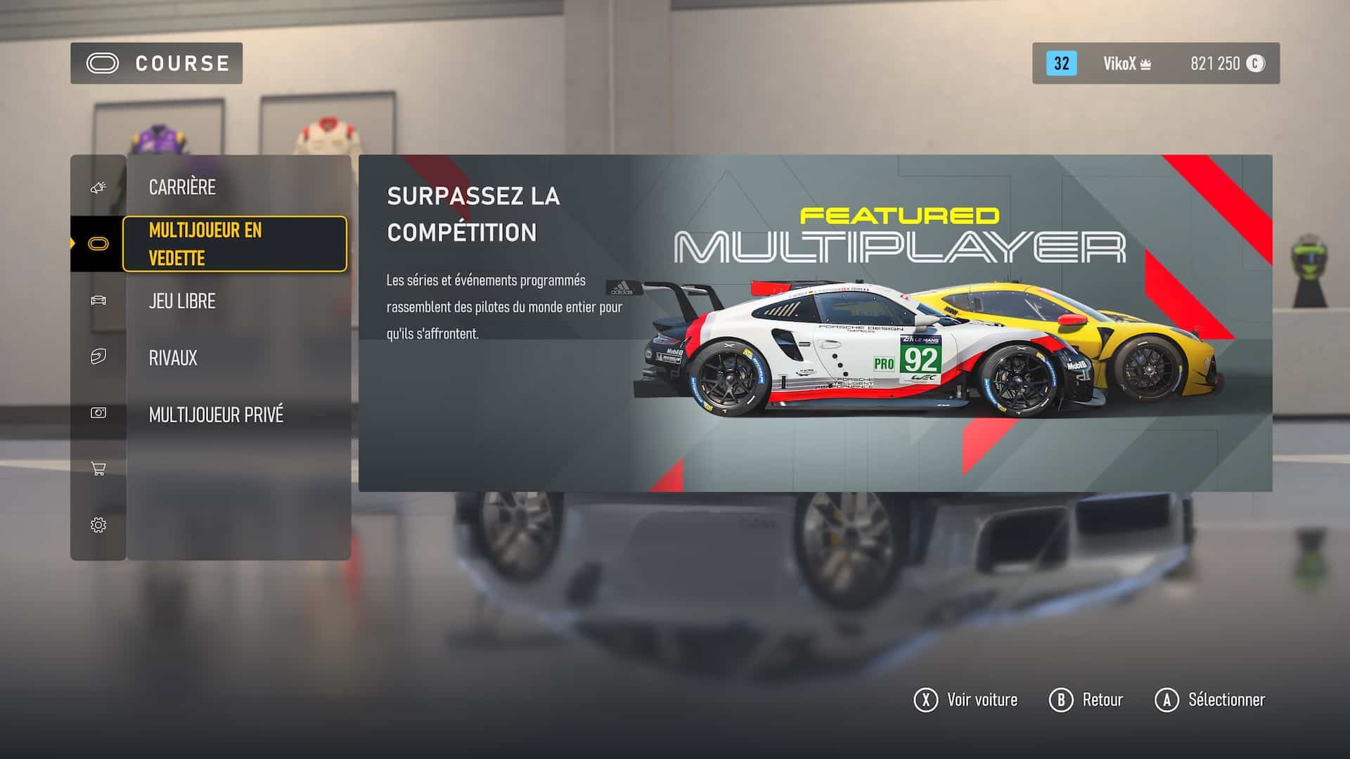 Forza Motorsport Modes jeu