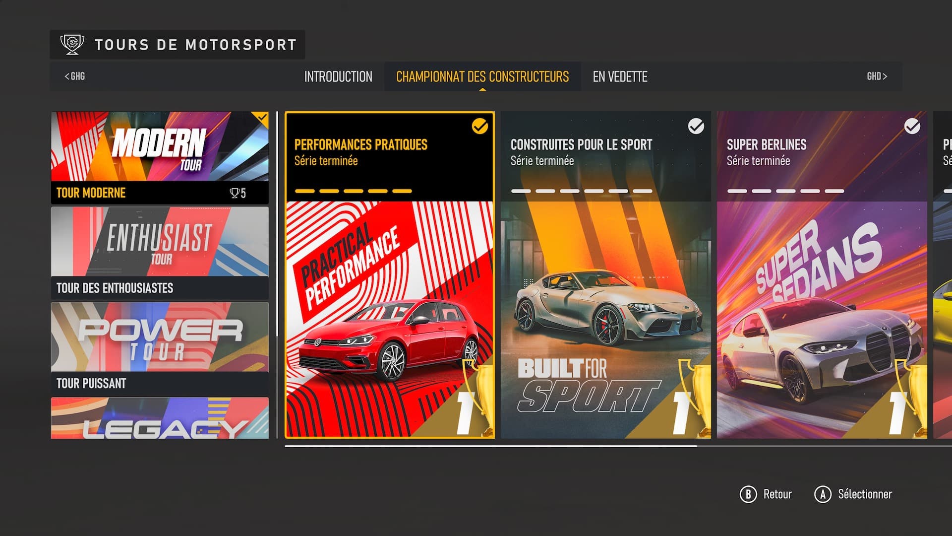 Test Forza Motorsport Xbox Series X Tours Coupes
